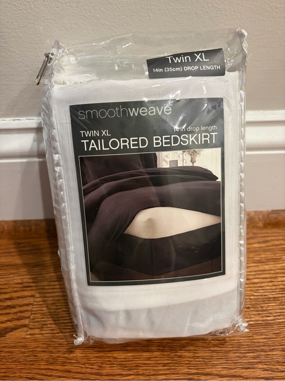 Twin XL Tailored Bedskirt in Black